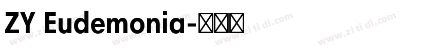 ZY Eudemonia字体转换